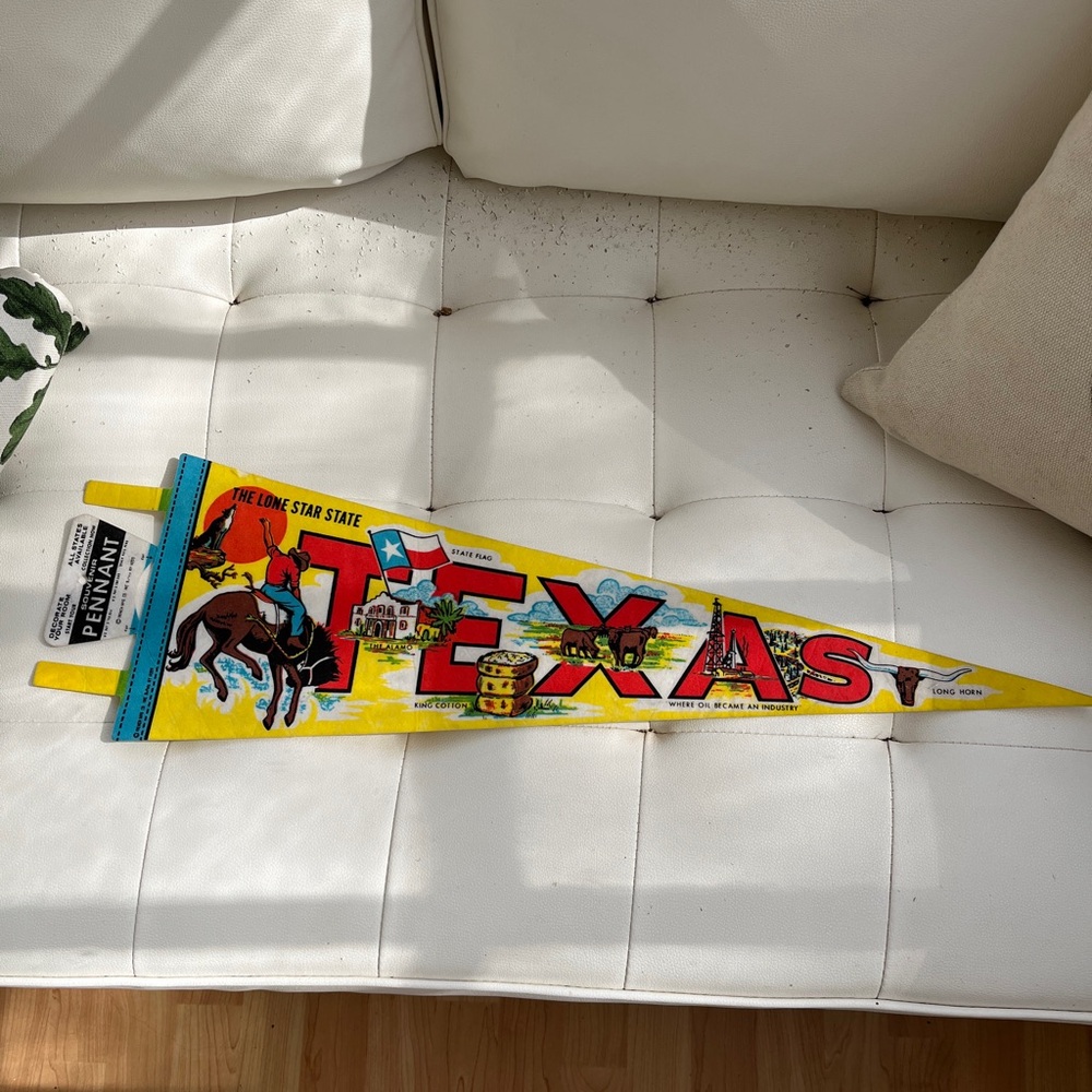 Vintage Texas pennant